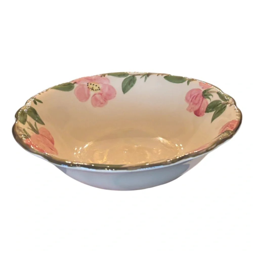 Franciscan Desert Rose Large Serving Vegetable Bowl 9” Rare Vintage Hand Painted